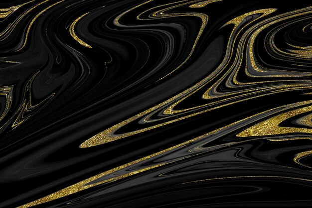 Textura de mármore preto e dourado