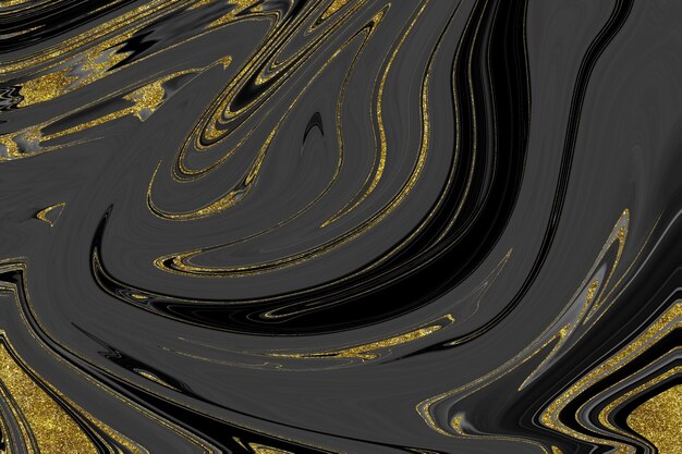 Textura de mármore preto e dourado