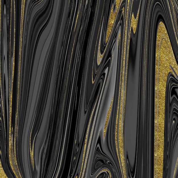 Textura de mármore preto e dourado