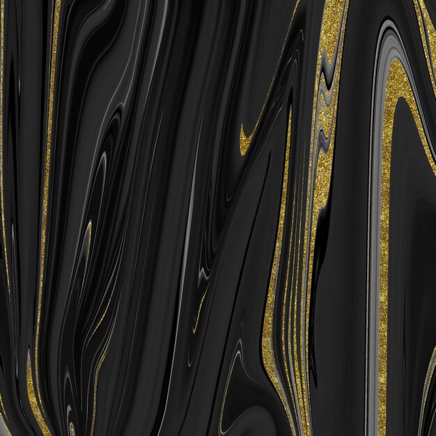 Foto textura de mármore preto e dourado