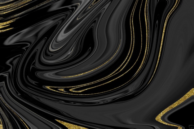 Textura de mármore preto e dourado