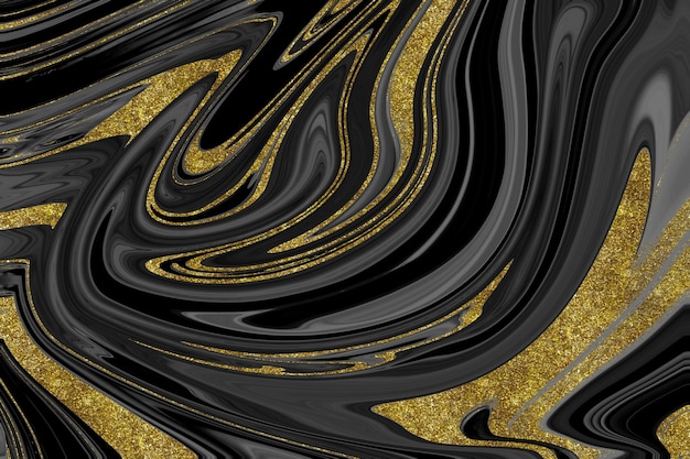 Textura de mármore preto e dourado