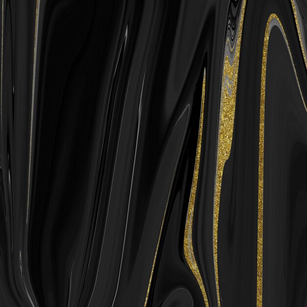 Textura de mármore preto e dourado