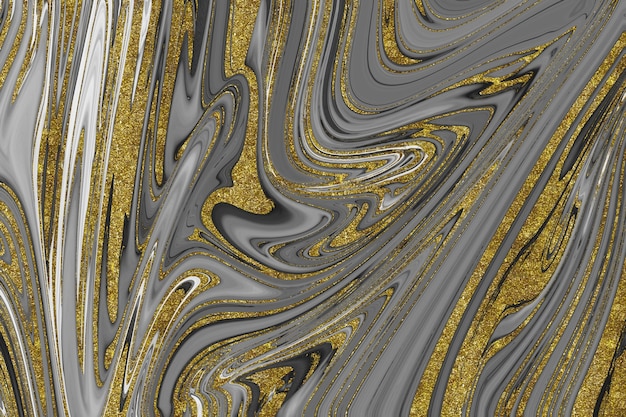 Textura de mármore preto e dourado