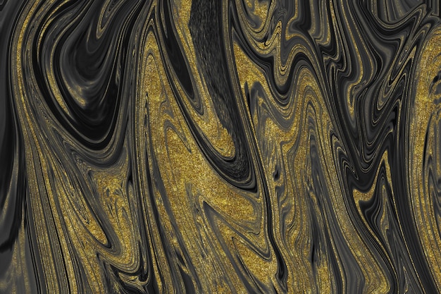 Textura de mármore preto e dourado