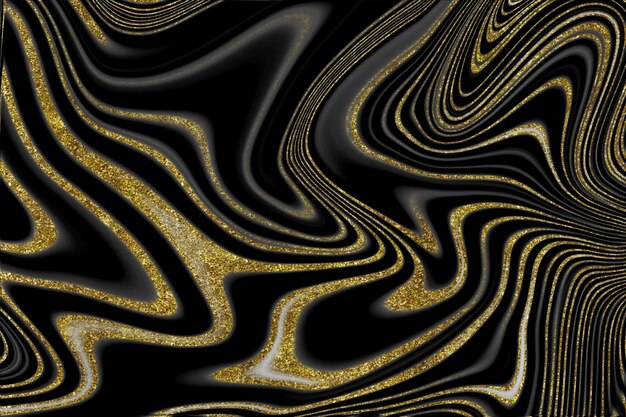 Textura de mármore preto e dourado