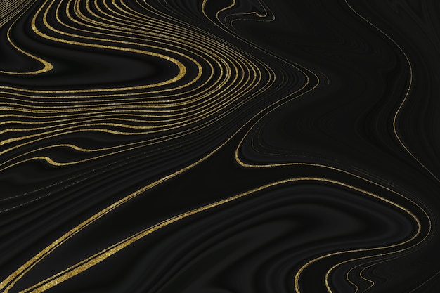 Textura de mármore preto e dourado