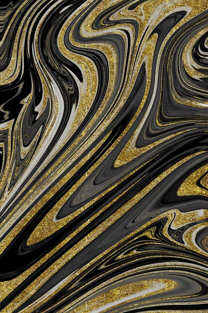 Textura de mármore preto e dourado