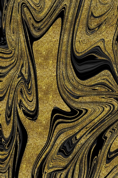 Textura de mármore preto e dourado