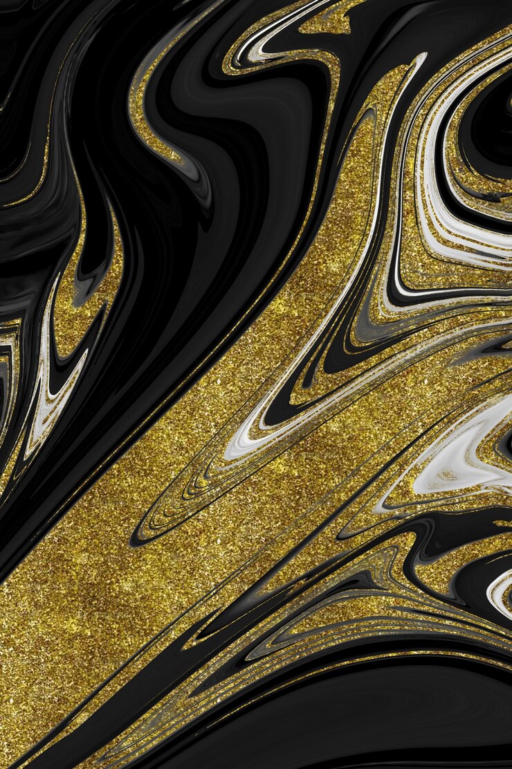 Foto textura de mármore preto e dourado