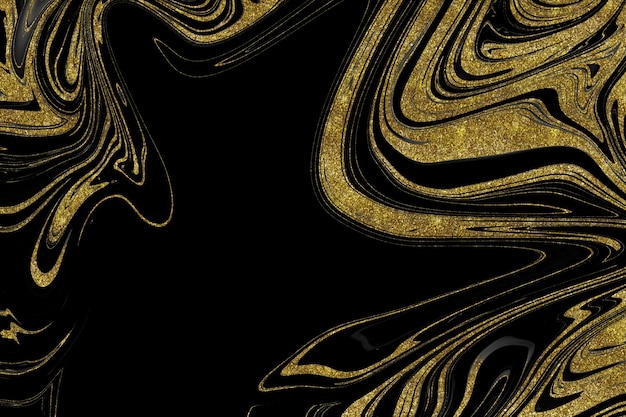 Textura de mármore preto e dourado