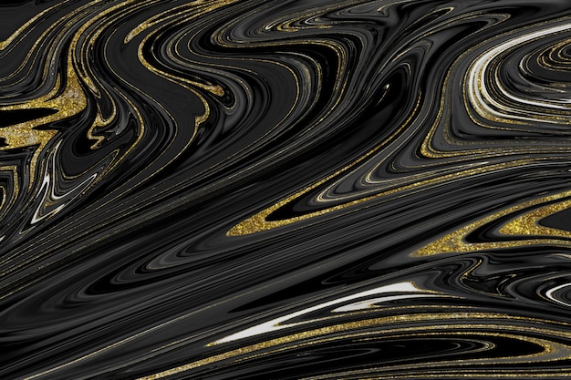 Textura de mármore preto e dourado