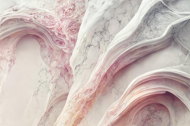 Textura de mármore rosa Fundo de pintura de arte fluida abstrata de luxo