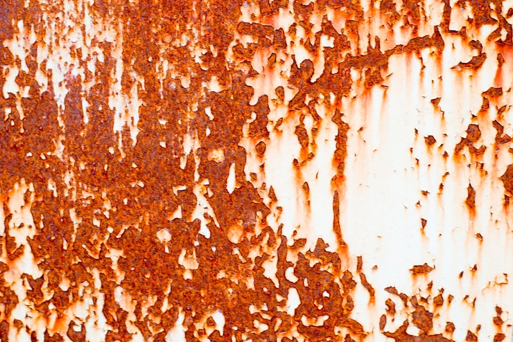Foto textura de metal enferrujado