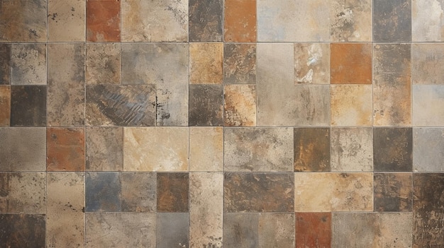 Textura de padrão de azulejos de cerâmica Fundo de telhas de chão textura de mosaico
