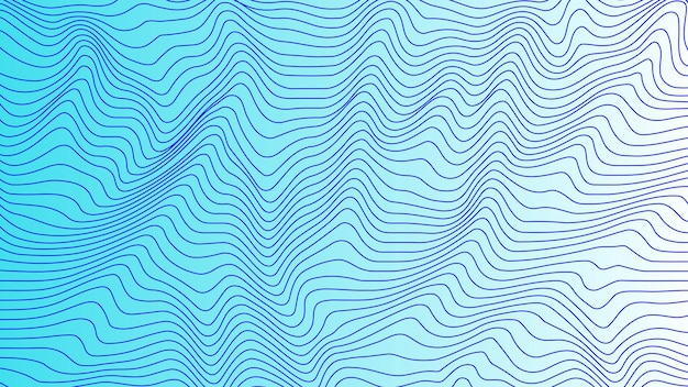 Textura de padrão de onda de linhas geométricas curvas coloridas em fundo colorido