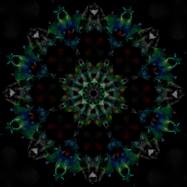 Textura de padrão quadrado sem costura Padrão de arte Kaleidoscópio