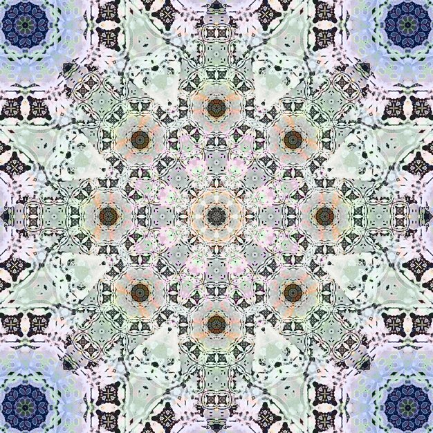Textura de padrão quadrado sem costura Padrão de arte Kaleidoscópio