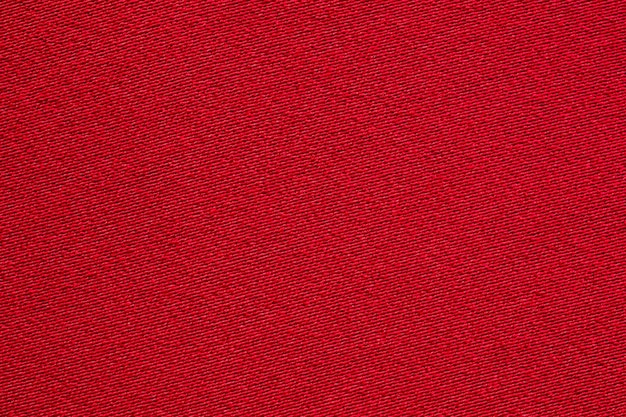 Textura de pano de tecido vermelho close-up