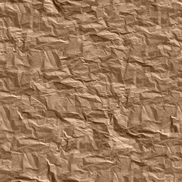 Textura de papel amassado sem costura Fundo de material dobrado áspero para publicidade de design 3d