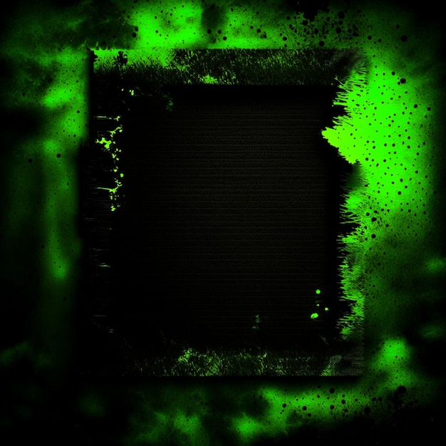 Textura de papel antigo preto e fundo verde amarelo neon