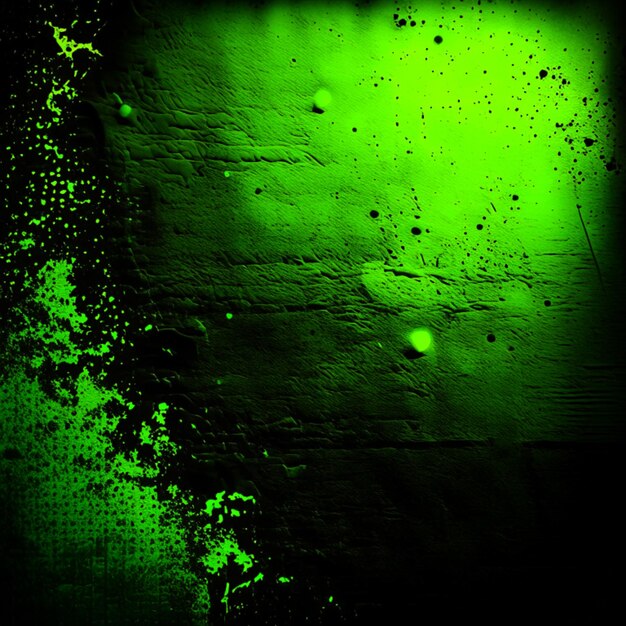 Textura de papel antigo preto e fundo verde amarelo neon