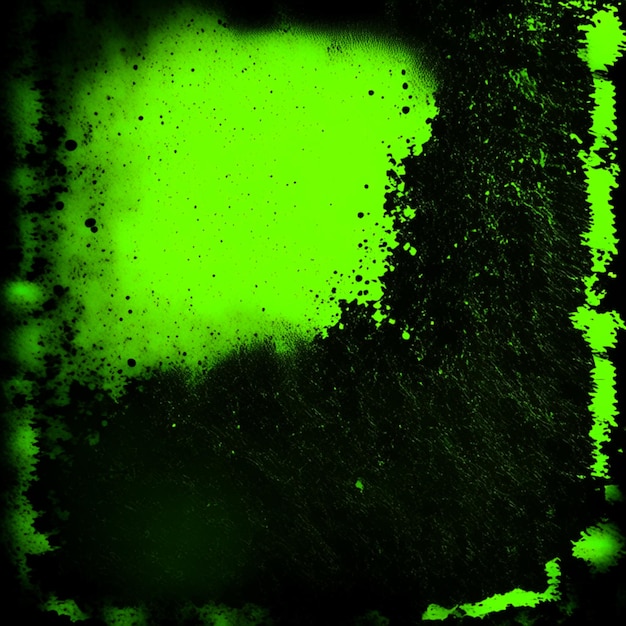 Textura de papel antigo preto e fundo verde amarelo neon
