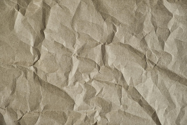 Textura de papel artesanal amassado Fundo abstrato para design