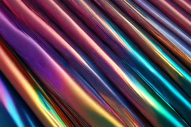 Textura de papel artesanal de cores holográficas