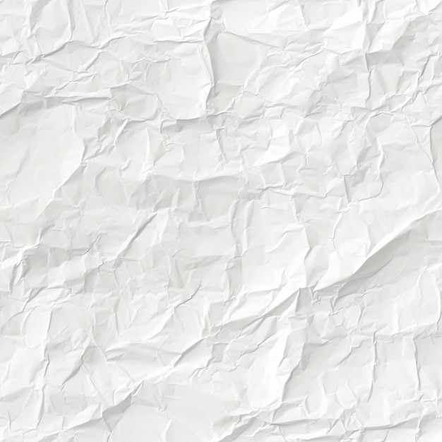 Foto textura de papel branco brilhante, velho, crocante e enrugado, sem costura