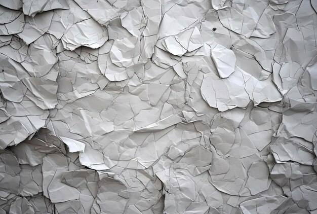 Textura de papel cinza amassado