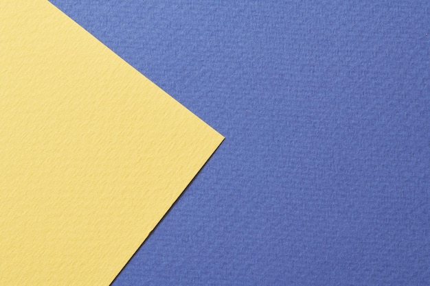 Textura de papel de fundo de papel kraft áspero azul cores amarelas Mockup com espaço de cópia para texto