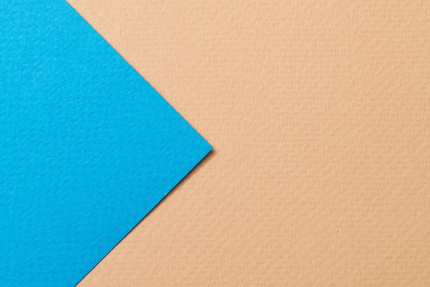 Textura de papel de fundo de papel kraft áspero azul cores bege Mockup com espaço de cópia para texto