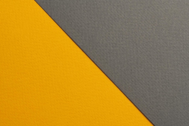 Textura de papel de fundo de papel kraft áspero cores amarelas pretas Mockup com espaço de cópia para texto