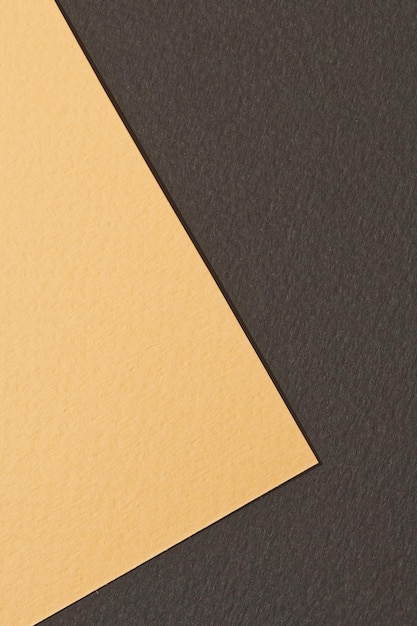 Foto textura de papel de fundo de papel kraft áspero cores bege preto mockup com espaço de cópia para texto