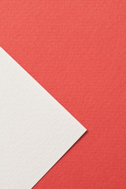 Textura de papel de fundo de papel kraft áspero cores brancas vermelhas Mockup com espaço de cópia para texto