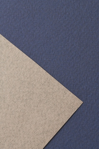 Textura de papel de fundo de papel kraft áspero cores cinza azul Mockup com espaço de cópia para texto