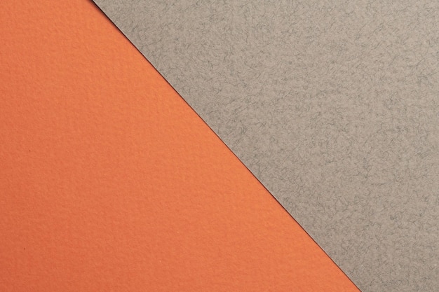 Textura de papel de fundo de papel kraft áspero cores laranja cinza Mockup com espaço de cópia para texto