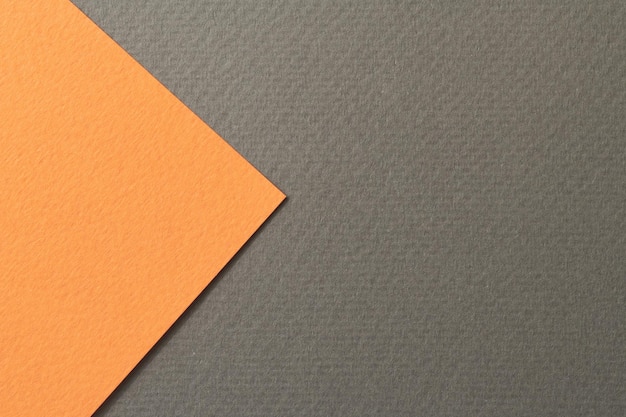 Textura de papel de fundo de papel kraft áspero cores laranja preto Mockup com espaço de cópia para texto