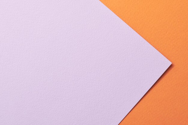 Textura de papel de fundo de papel kraft áspero cores lilás laranja Mockup com espaço de cópia para texto