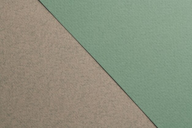 Textura de papel de fundo de papel kraft áspero cores verde cinza Mockup com espaço de cópia para texto