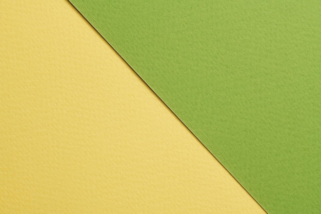 Textura de papel de fundo de papel kraft áspero cores verdes amarelas Mockup com espaço de cópia para texto