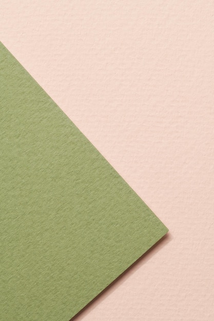 Textura de papel de fundo de papel kraft áspero cores verdes bege Mockup com espaço de cópia para texto