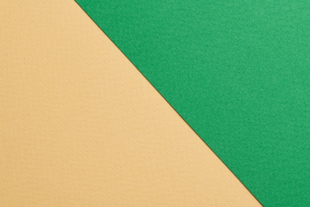 Textura de papel de fundo de papel kraft áspero cores verdes bege Mockup com espaço de cópia para texto