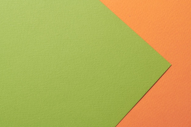 Textura de papel de fundo de papel kraft áspero cores verdes laranja Mockup com espaço de cópia para texto