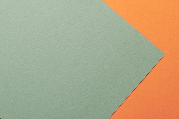 Textura de papel de fundo de papel kraft áspero cores verdes laranja Mockup com espaço de cópia para texto