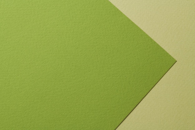 Textura de papel de fundo de papel kraft áspero diferentes tons de verde Mockup com espaço de cópia para texto