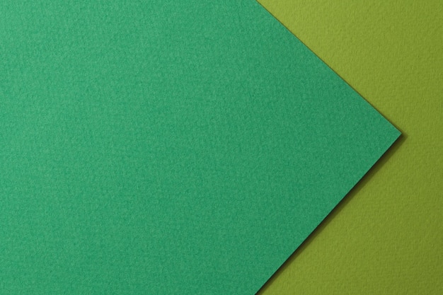 Textura de papel de fundo de papel kraft áspero diferentes tons de verde Mockup com espaço de cópia para texto