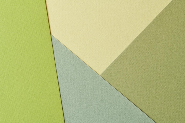 Textura de papel de fundo de papel kraft áspero diferentes tons de verde Mockup com espaço de cópia para texto