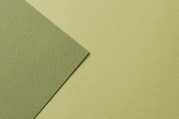 Textura de papel de fundo de papel kraft áspero diferentes tons de verde Mockup com espaço de cópia para texto